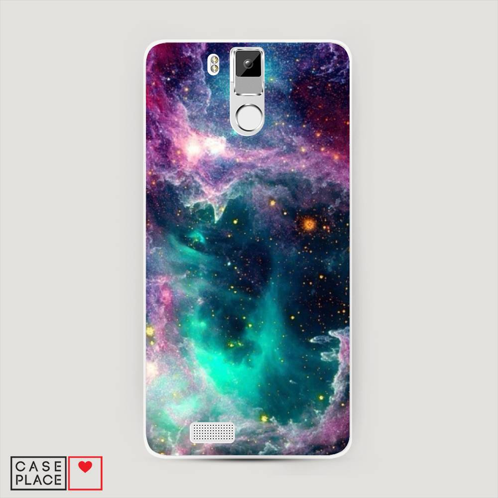 

Чехол на Oukitel K6000 Pro "Звездные облака", Розовый;бежевый, 230150-2