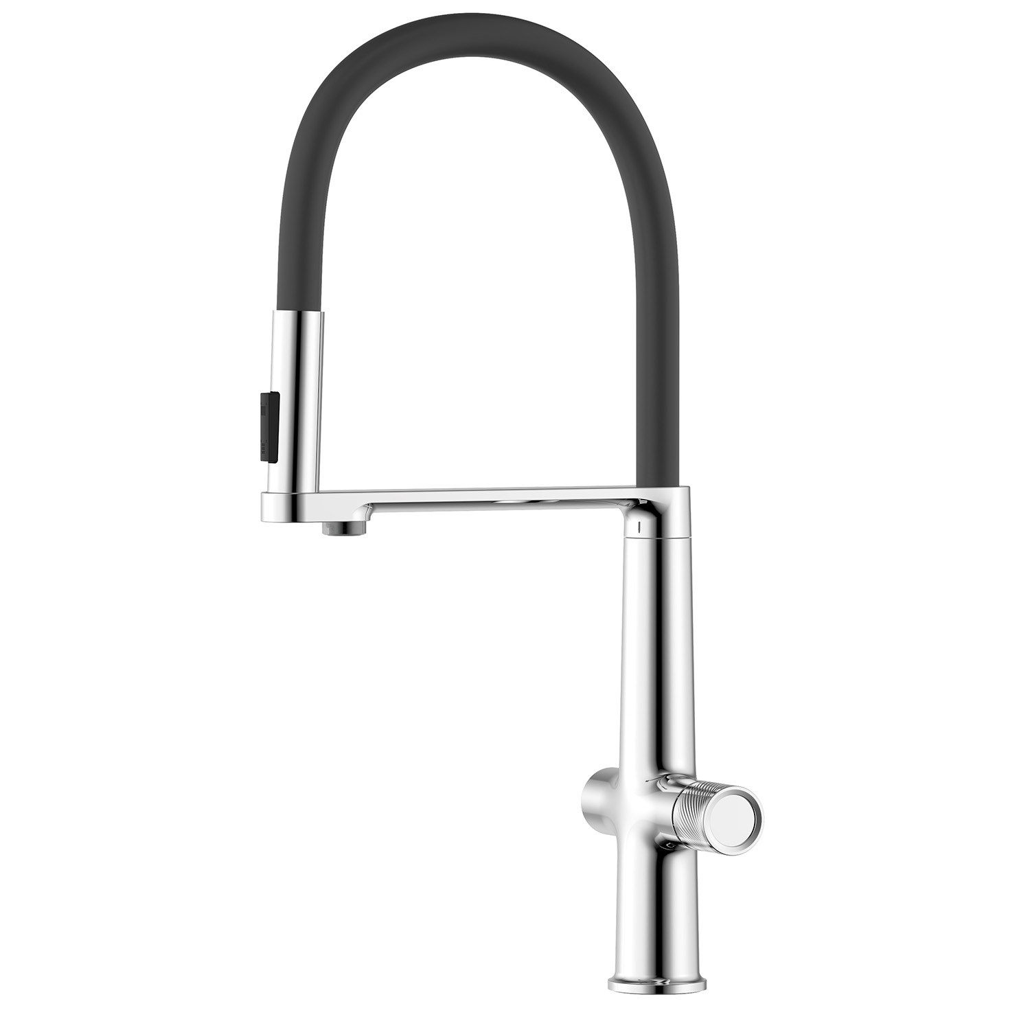 

Смеситель для кухонной мойки Azario ADVANTAGE гибкий излив (AZ-VRG569223C), Серебристый;черный