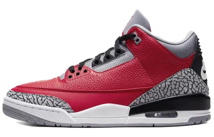 

Кеды унисекс Jordan Air Jordan 3 retro se red cement 2020 красные 42 EU, Красный, Air Jordan 3 retro se red cement 2020