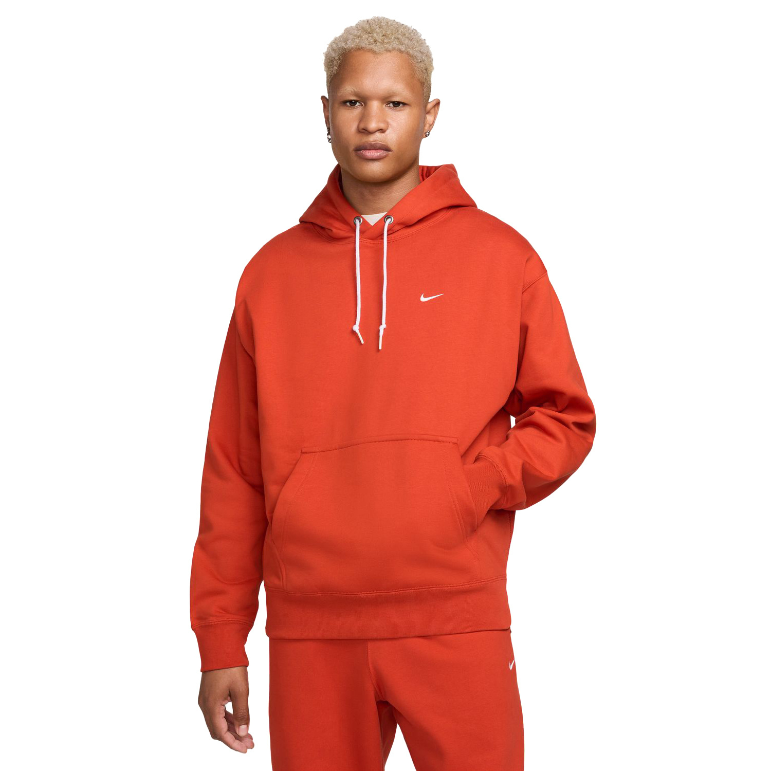 Худи мужское Nike Solo Swoosh Fleece DX1355 красное XS красный