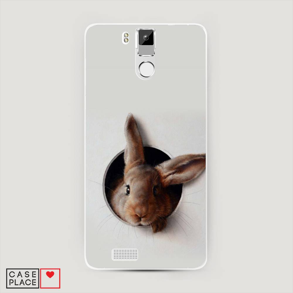 

Чехол на Oukitel K6000 Pro "Любопытный кролик", Серый;коричневый, 230150-1