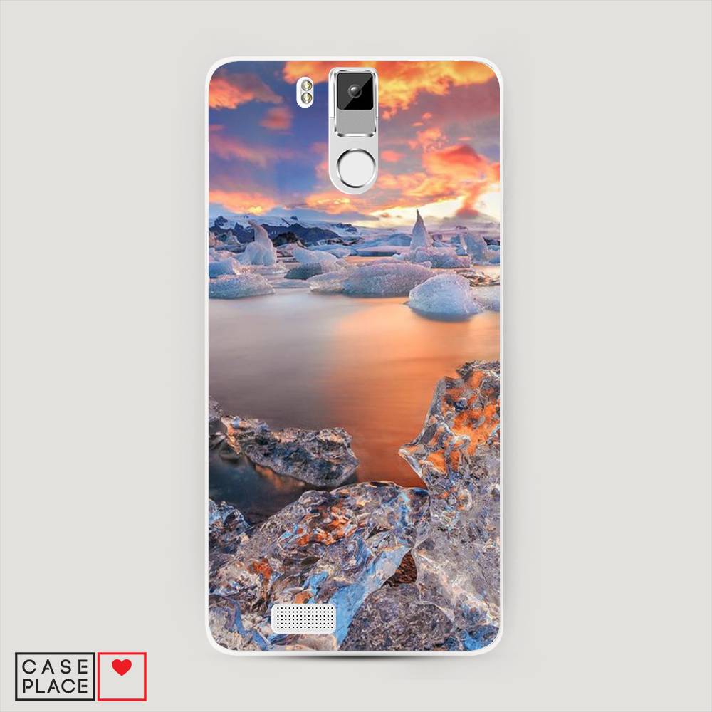 

Чехол на Oukitel K6000 Pro "Ледники", Синий;оранжевый, 230150-2