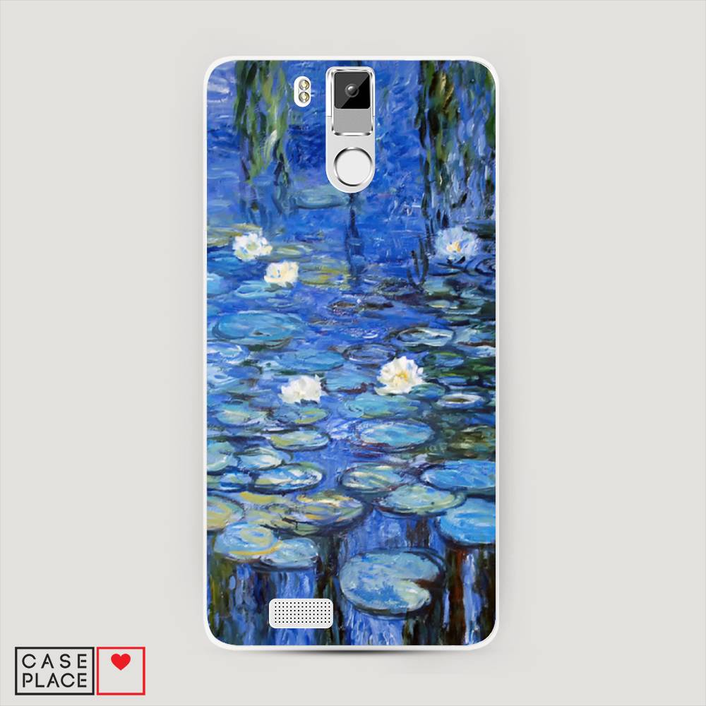 

Чехол на Oukitel K6000 Pro "Нарисованный пруд", Синий;зеленый, 230150-4