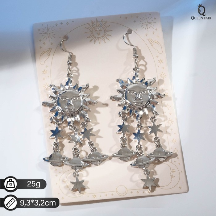 

Серьги шандельеры из бижутерного сплава Queen Fair 9431304, без вставки