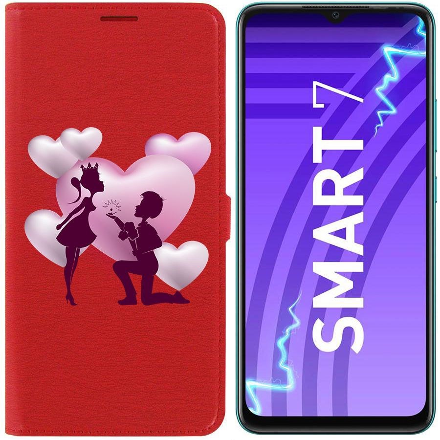 

Чехол-книжка Krutoff Eco Book для Infinix Smart 7 Будь моей (красный)