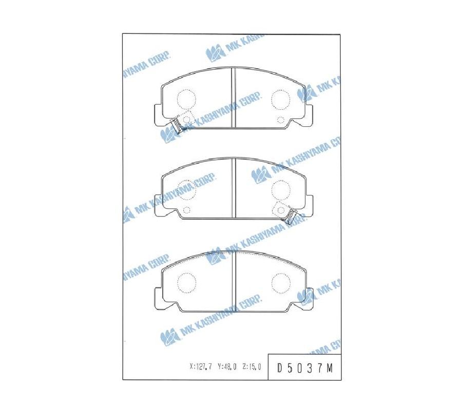 Тормозные колодки Kashiyama передние D5037M