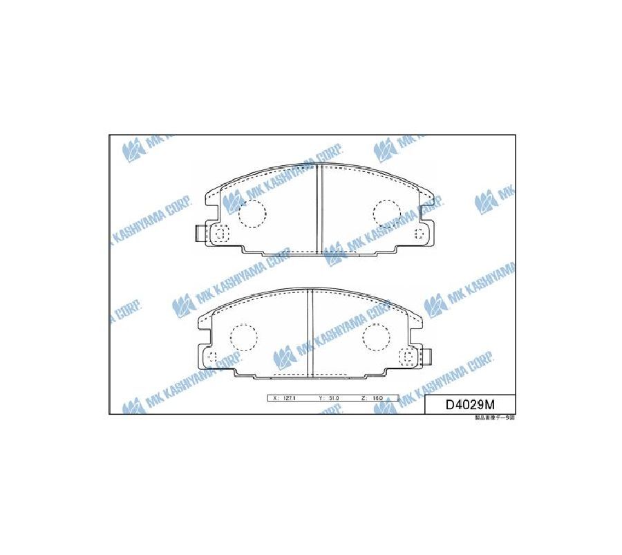 

Тормозные колодки Kashiyama передние D4029M
