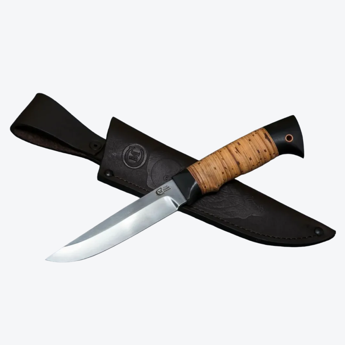 Нож Мастерская Семина Оса сталь Х12МФ рукоять карельская береза граб 5220₽