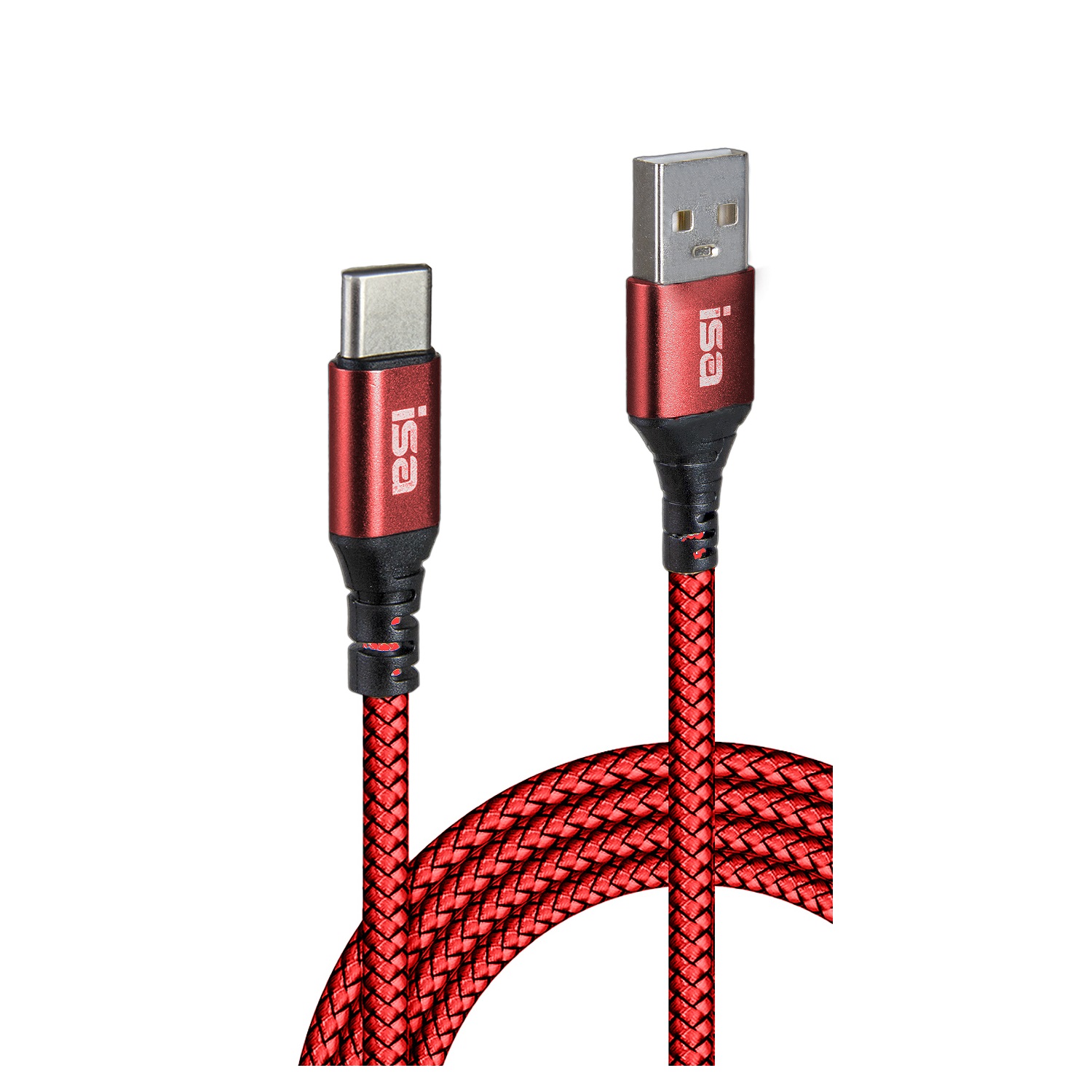 Кабель USB Type-C 1m 5V 2A BX-4 ISA красный (IS111891)