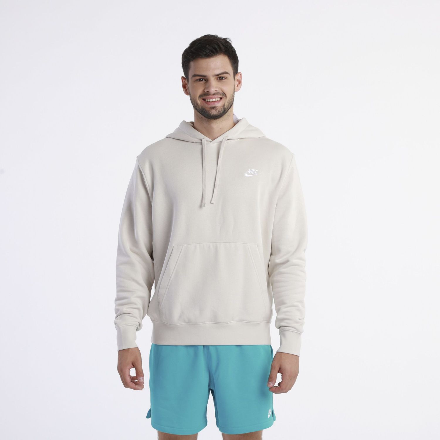 Худи мужское Nike Sportswear Club Fleece BV2654 бежевое XL