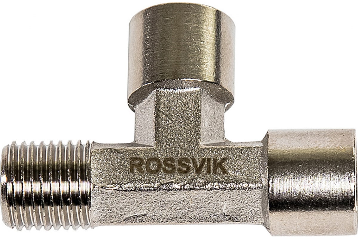 фото Тройник т-образный ffm 1/4" rossvik a133/2.r