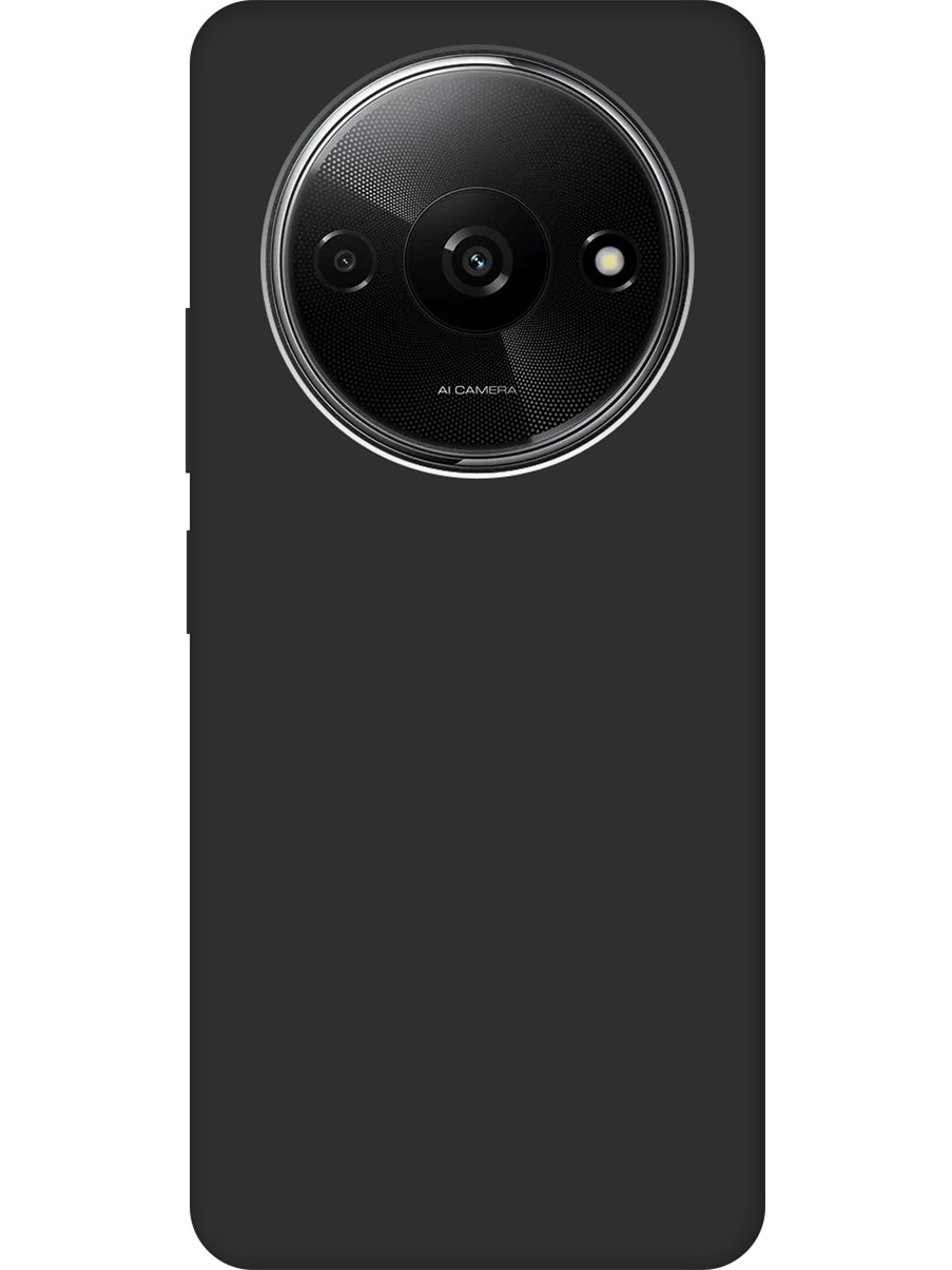 

Силиконовый чехол на Xiaomi Redmi A3 Soft Touch черный, 20012119