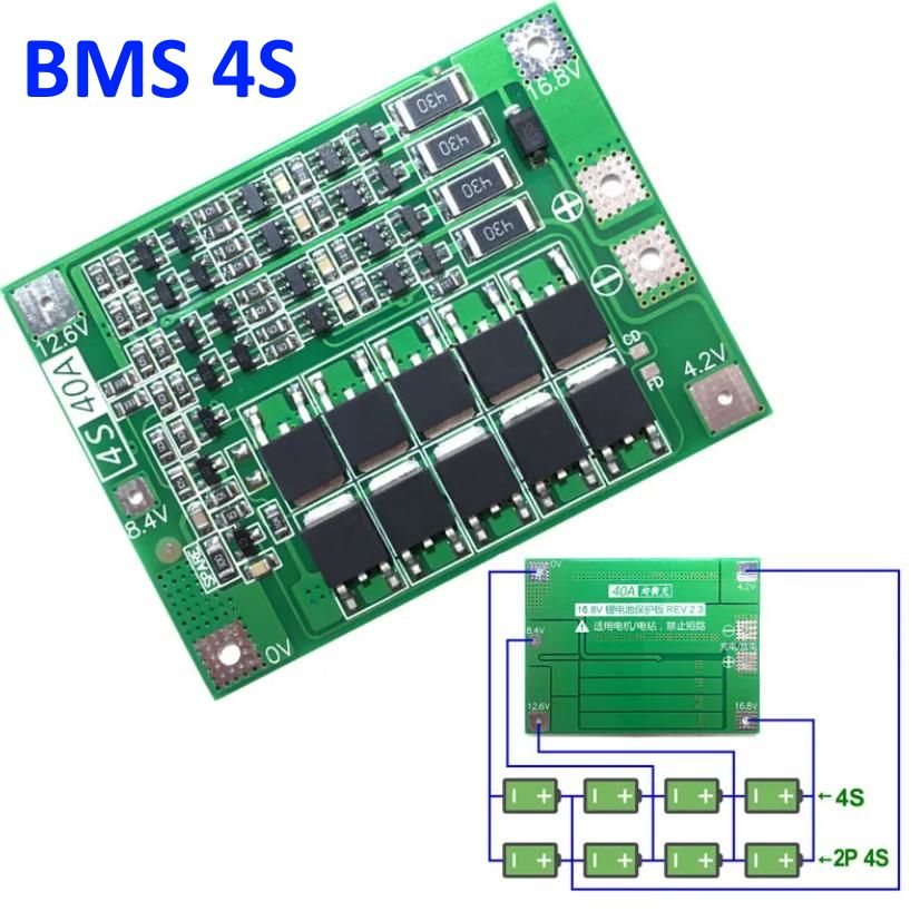 Плата заряда с защитой (PCM) для Li-ion батарей 4s