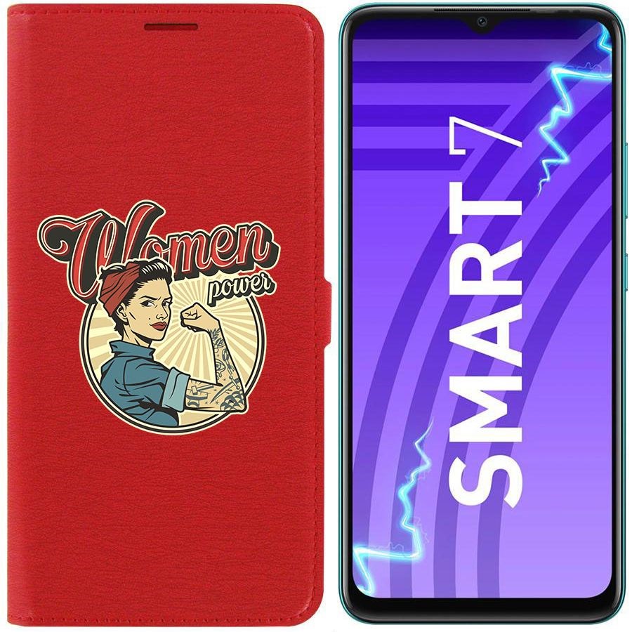 

Чехол-книжка Krutoff Eco Book для Infinix Smart 7 Women Power (красный)