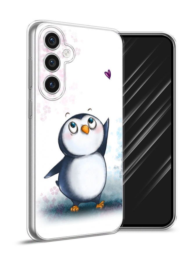 

Чехол Awog на Samsung Galaxy S23 FE 5G "Пингвин и сердечко", Белый, 2108450-1