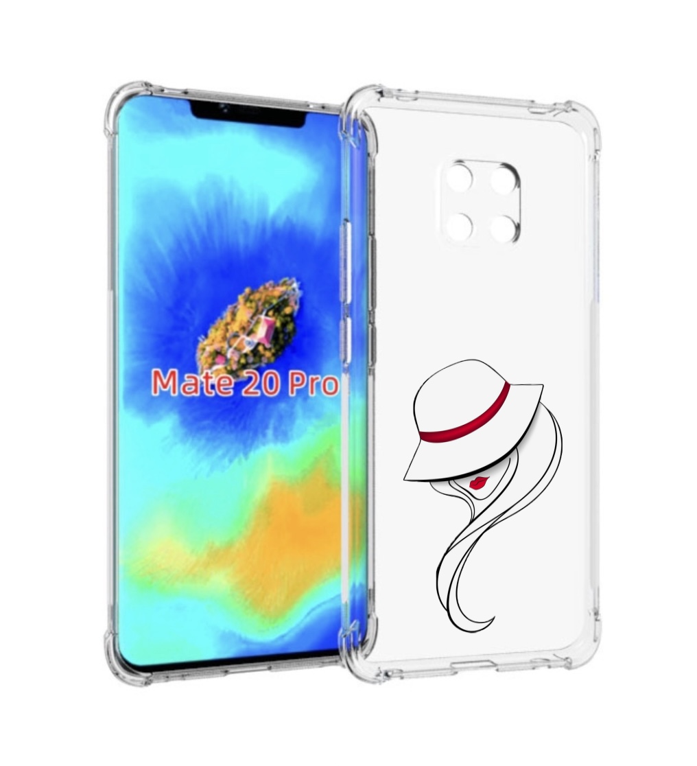 

Чехол MyPads Лого женский для Huawei Mate 20 Pro/Mate 20 RS 6.39, Прозрачный, Tocco