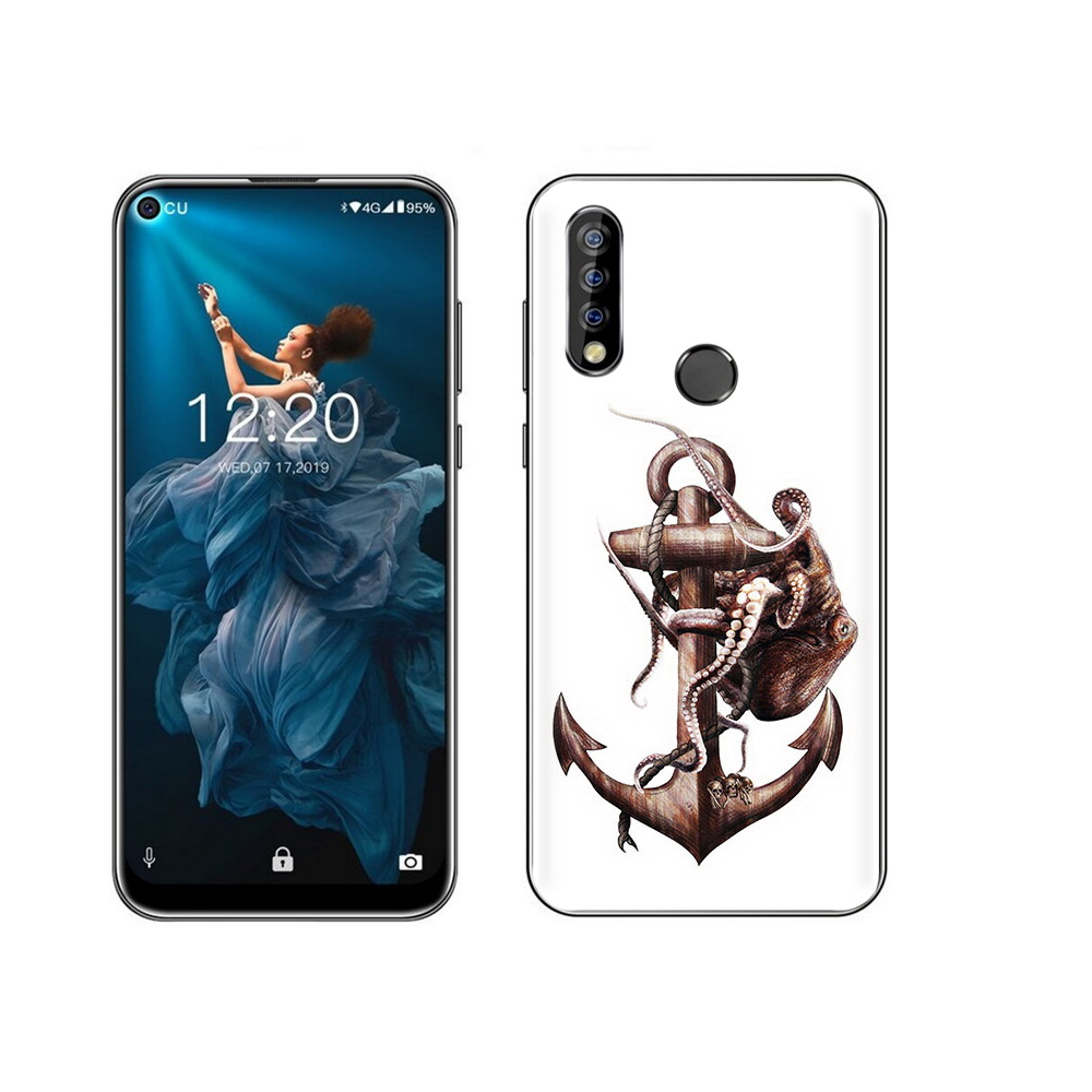 

Чехол MyPads Tocco для Oukitel C17 Pro ржавый якорь, Прозрачный, Tocco