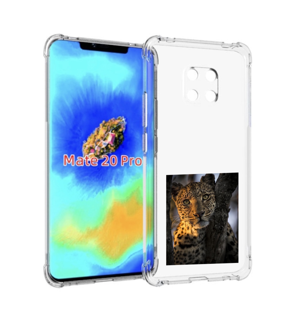 

Чехол MyPads Леопард для Huawei Mate 20 Pro/Mate 20 RS 6.39, Прозрачный, Tocco