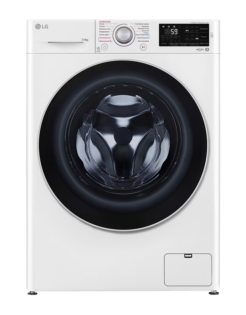 

Стиральная машина LG F2J6HG7W белый, черный, F2J6HG7W