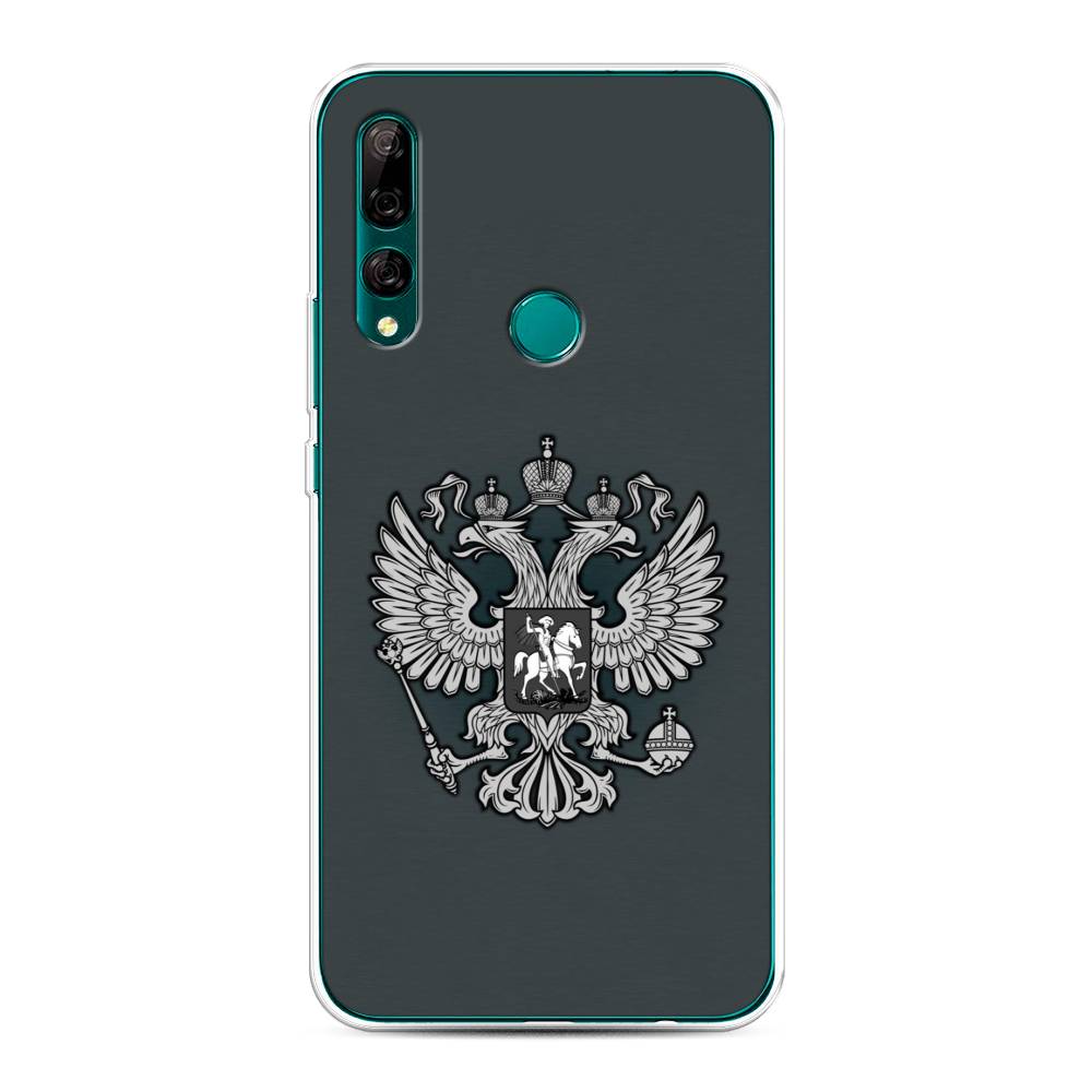 фото Чехол awog "герб россии серый" для huawei y9 prime 2019