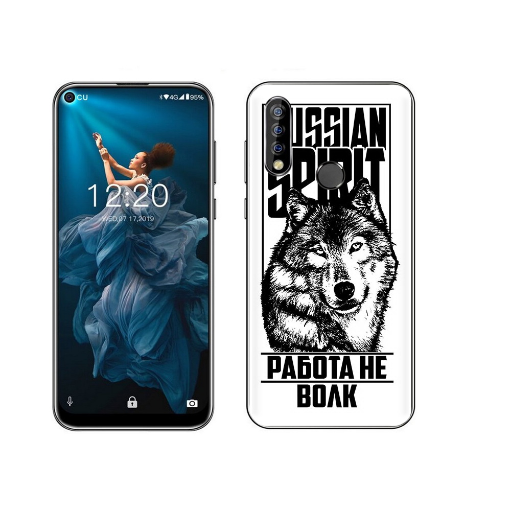 

Чехол MyPads Tocco для Oukitel C17 Pro работа не волк, Прозрачный, Tocco