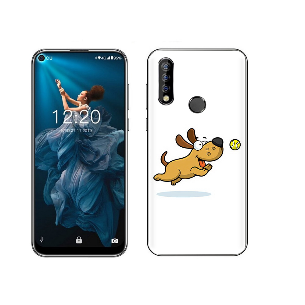 

Чехол MyPads Tocco для Oukitel C17 Pro пёсик, Прозрачный, Tocco