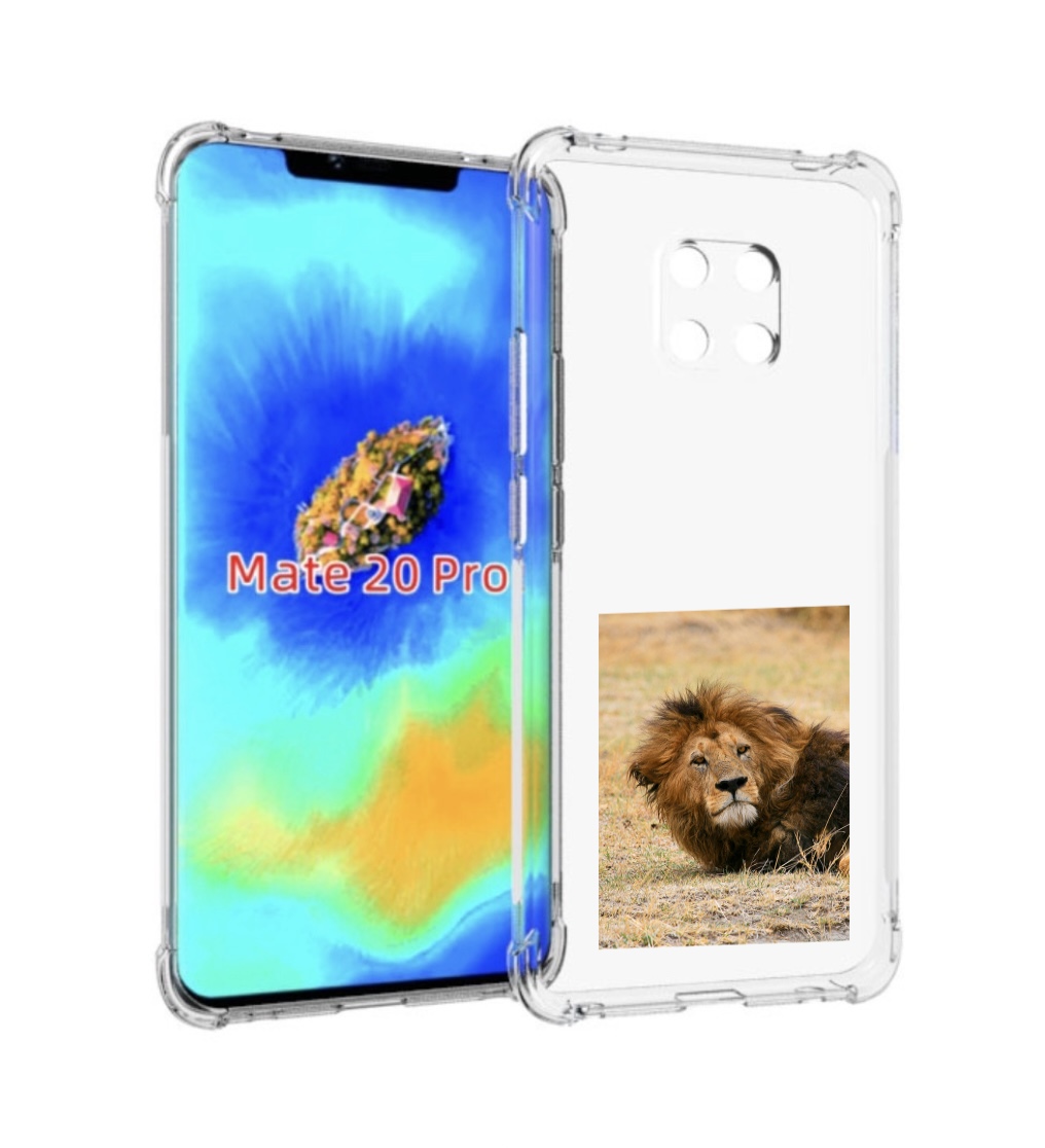 

Чехол MyPads Лев-лежит мужской для Huawei Mate 20 Pro/Mate 20 RS 6.39, Прозрачный, Tocco