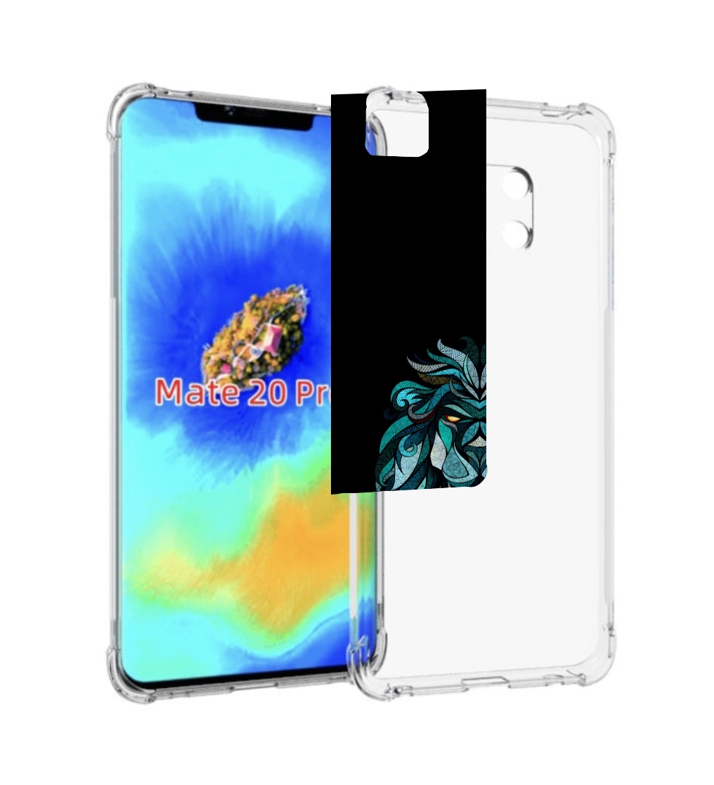 Чехол MyPads Лев-красивый-зеленый для Huawei Mate 20 Pro/Mate 20 RS 6.39