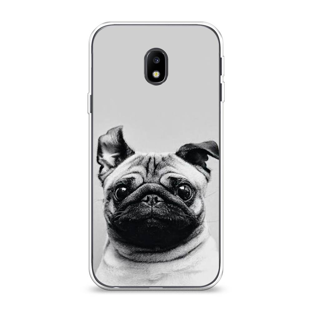 

Чехол Awog на Samsung Galaxy J3 2017 / Самсунг J3 2017 "Ушастый мопс", Серый, 22550-1