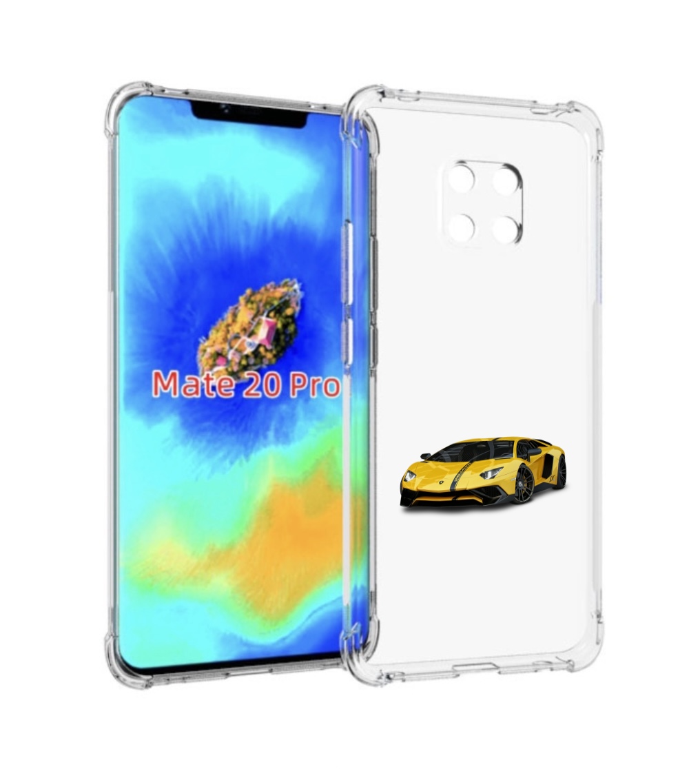 

Чехол MyPads Ламбо мужской для Huawei Mate 20 Pro/Mate 20 RS 6.39, Прозрачный, Tocco