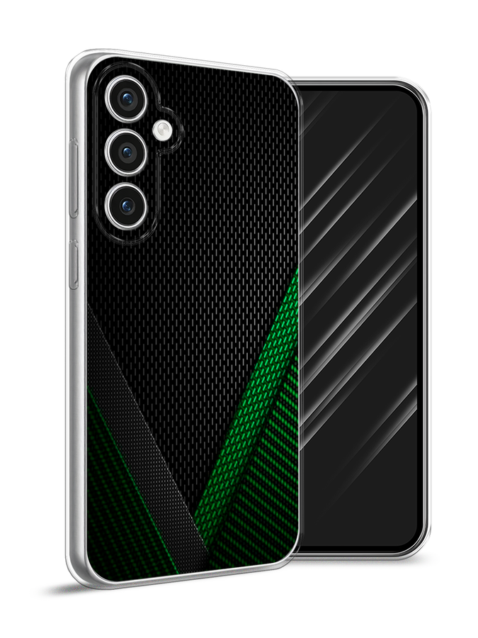 

Чехол Awog на Samsung Galaxy S23 FE 5G "Зеленый карбон", Черный;зеленый, 2108450-1