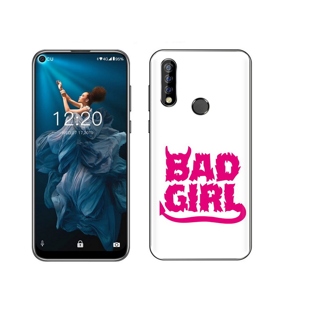 

Чехол MyPads Tocco для Oukitel C17 Pro плохая девочка, Прозрачный, Tocco