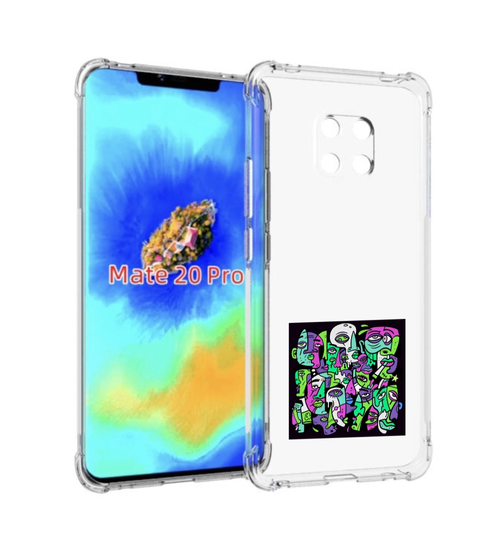 

Чехол MyPads Кривой эфир ATL для Huawei Mate 20 Pro/Mate 20 RS 6.39, Прозрачный, Tocco
