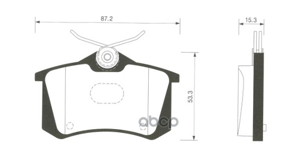 

Колодки дисковые задние \ VW GolfII/III/Passat 1.6-2.8/1.9TDi 88-99 HI-Q SP1391, SP1391