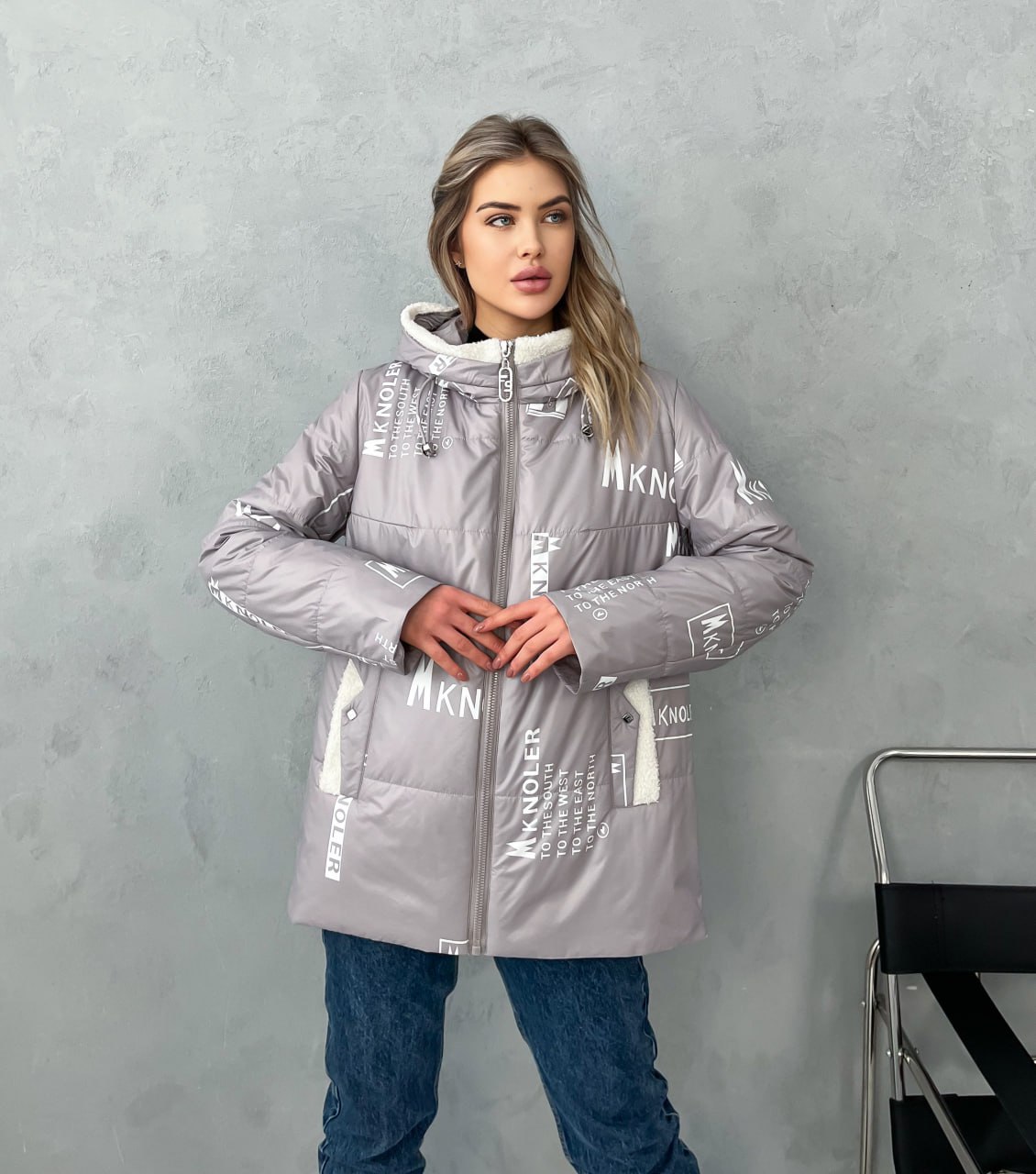 

Куртка женская 328 бежевая 54 RU, Бежевый, 328