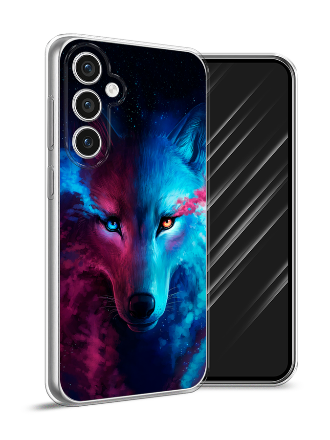 

Чехол Awog на Samsung Galaxy S23 FE 5G "Волшебный волк", Голубой;розовый, 2108450-1