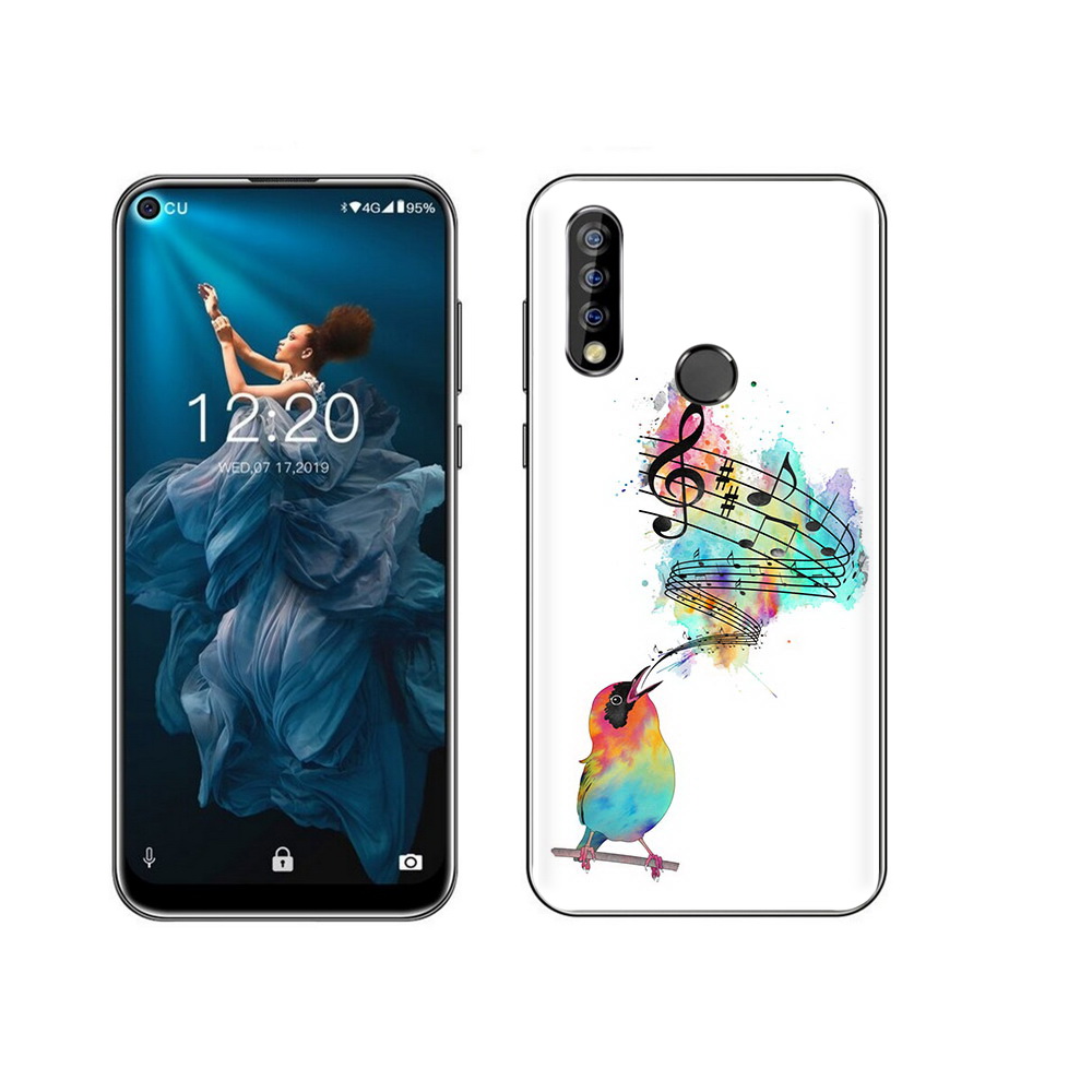 

Чехол MyPads Tocco для Oukitel C17 Pro певчая птичка, Прозрачный, Tocco