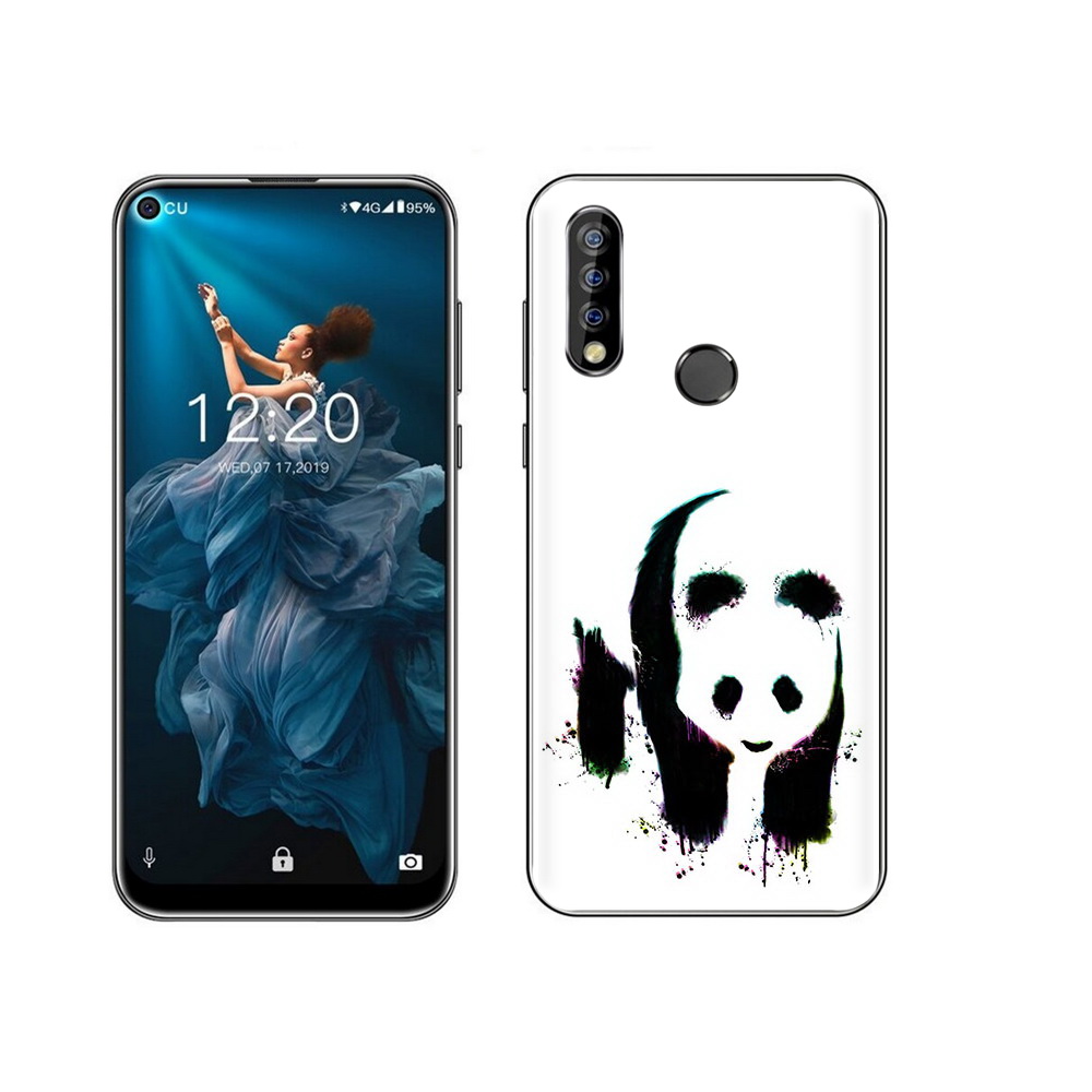 

Чехол MyPads Tocco для Oukitel C17 Pro панда в акварели, Прозрачный, Tocco