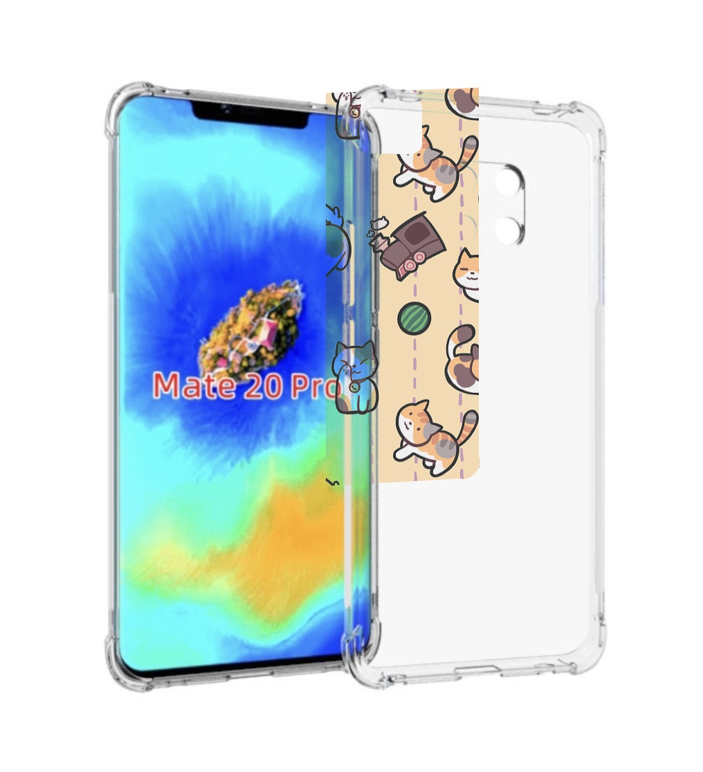 

Чехол MyPads Котики-клубочки для Huawei Mate 20 Pro/Mate 20 RS 6.39, Прозрачный, Tocco