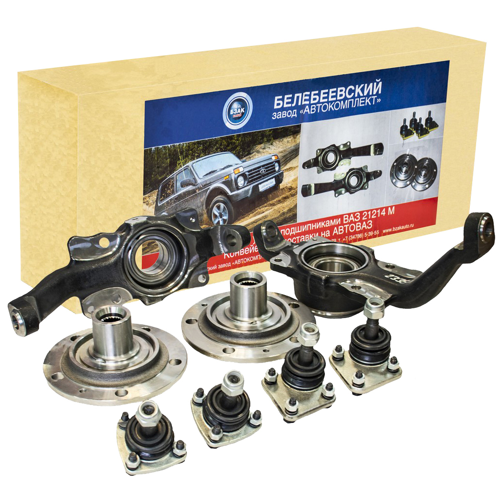 

Ступичный Узел С Подшипниками Ваз 21214 М (Кулак Поворотный Правый, Левый, Две Ступицы, Дв