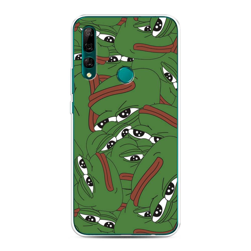 

Чехол Awog на Huawei Y9 Prime 2019 "Печальный frog", Зеленый;белый, 611950-9