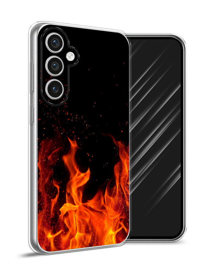 

Чехол Awog на Samsung Galaxy S23 FE 5G "Все в огне", Оранжевый;черный, 2108450-1