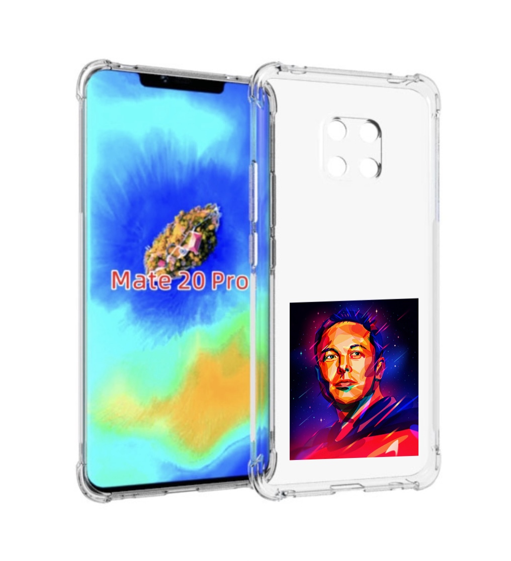 

Чехол MyPads Илон-Маск для Huawei Mate 20 Pro/Mate 20 RS 6.39, Прозрачный, Tocco