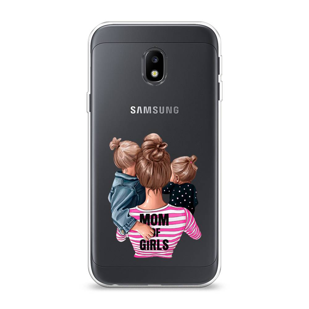 

Чехол Awog на Samsung Galaxy J3 2017 / Самсунг J3 2017 "Mom of Girls", Синий;розовый;черный, 22550-6