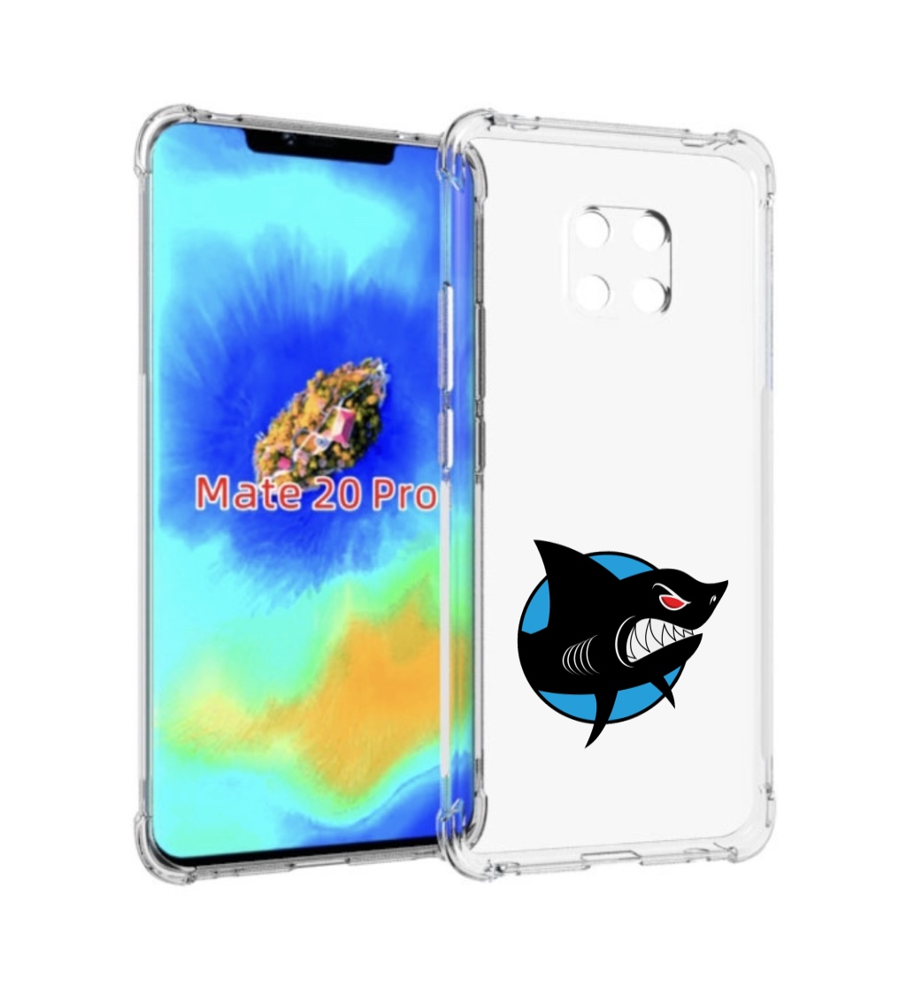 

Чехол MyPads Злая-акула для Huawei Mate 20 Pro/Mate 20 RS 6.39, Прозрачный, Tocco