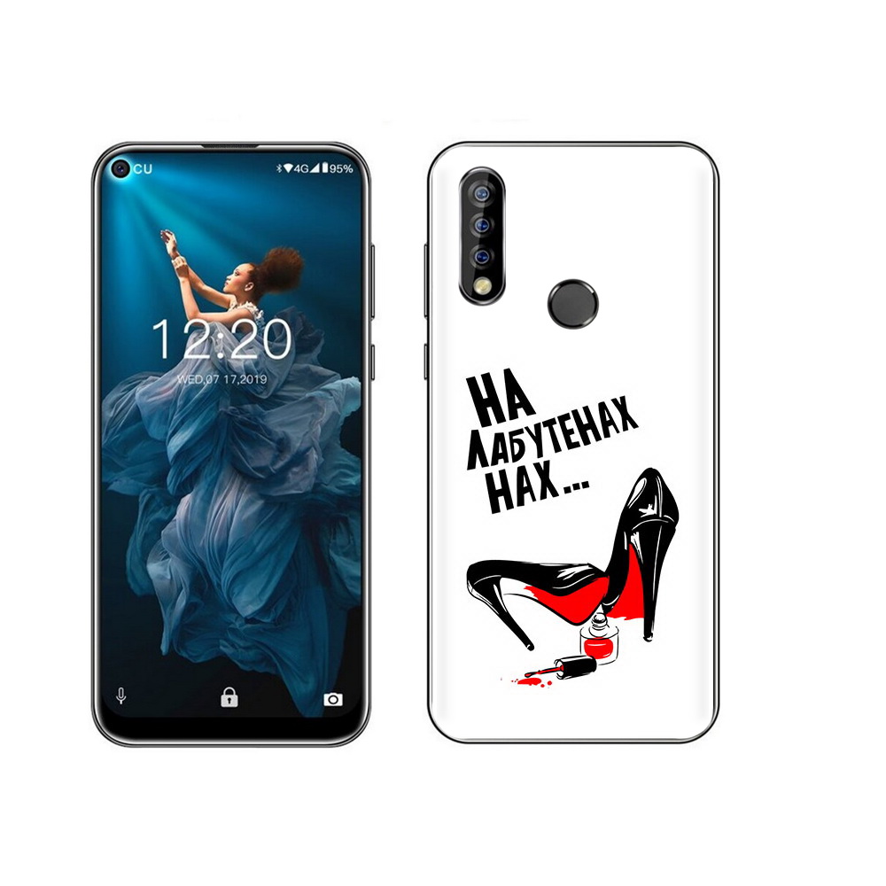 

Чехол MyPads Tocco для Oukitel C17 Pro на лабутенах, Прозрачный, Tocco