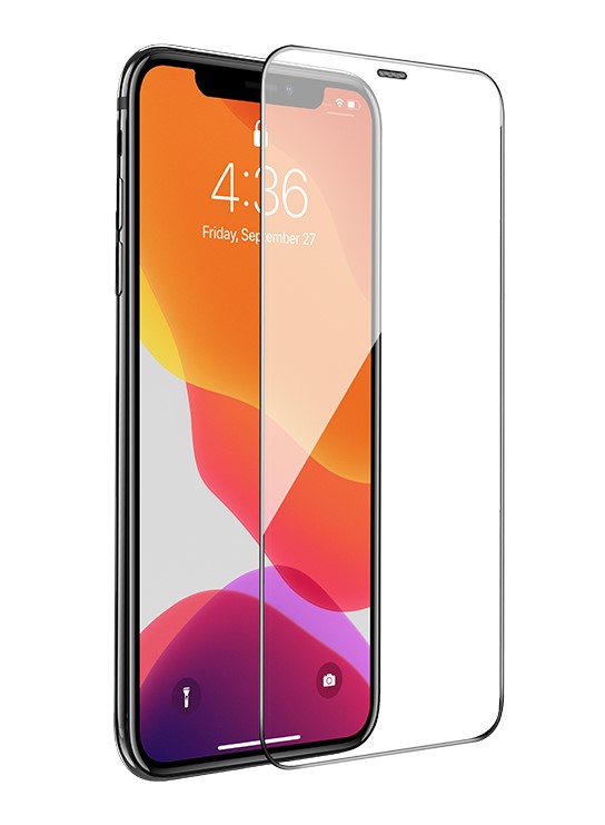 

Защитное стекло для iPhone XR/11 (A34), HOCO, 9D large arc dustproof glass, черное