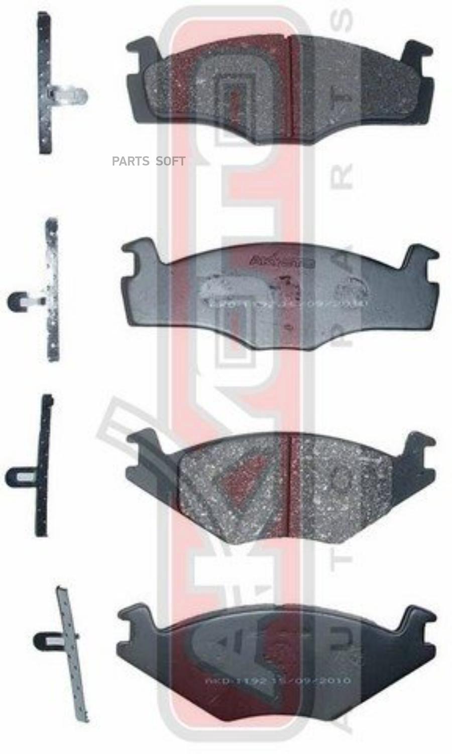 

Тормозные колодки Akyoto передние дисковые AKD1192