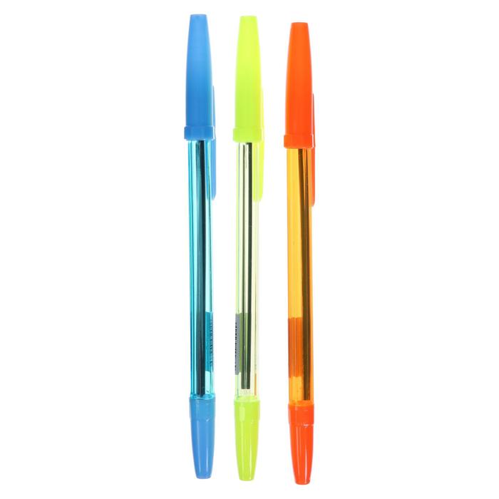 

Ручка шариковая Calligrata NEON 0.7 мм, стержень синий, МИКС, 100шт.