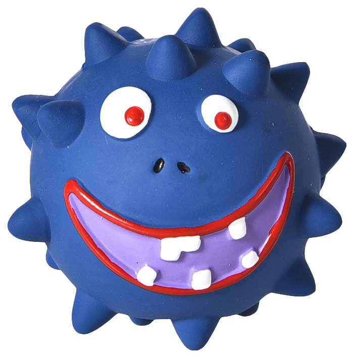 

Игрушка для собак Foxie Funny monster, латекс, синий, 7x7 см